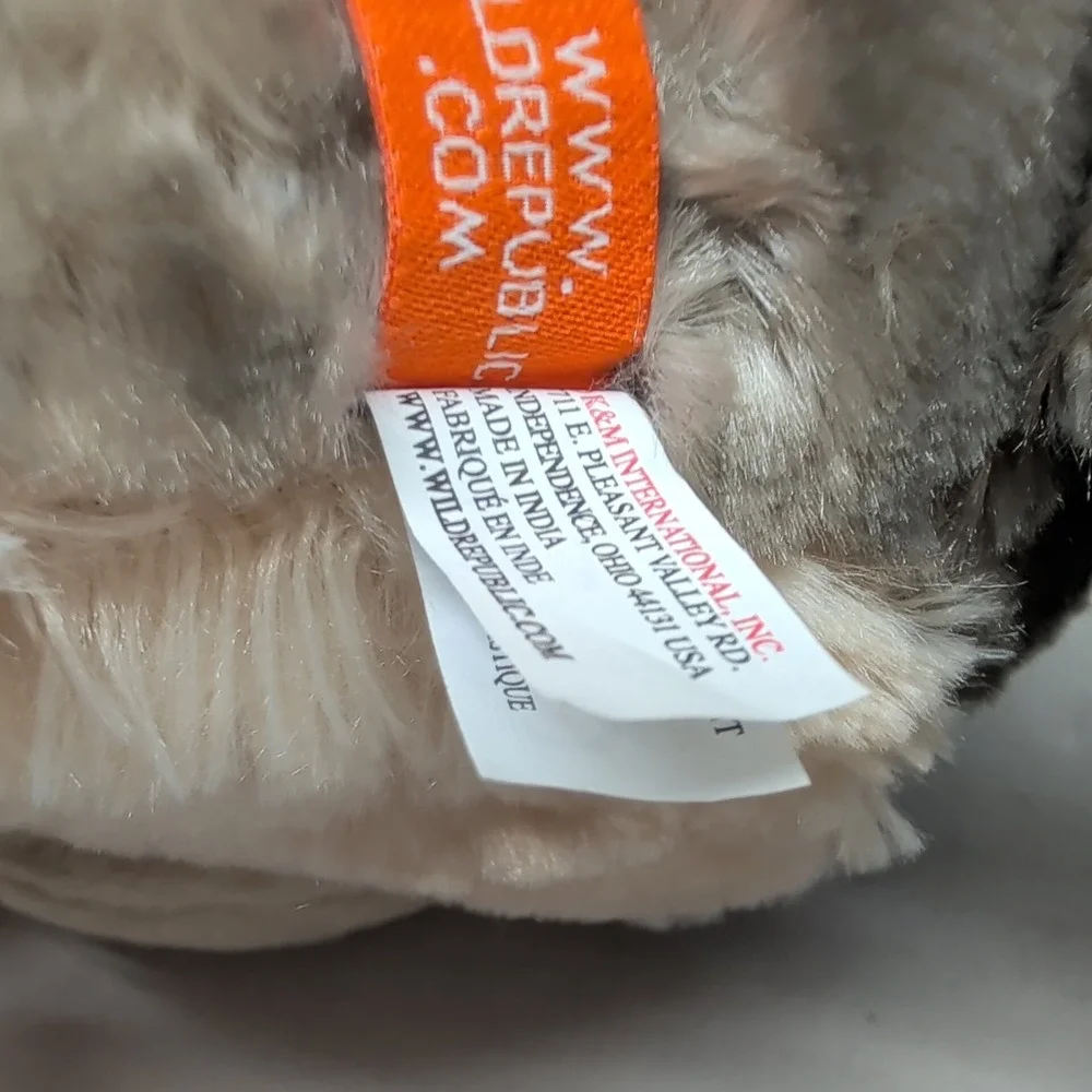 Wild Republic Grey Wolf Plush Realistic Pup Stuffed Animal Toy 12